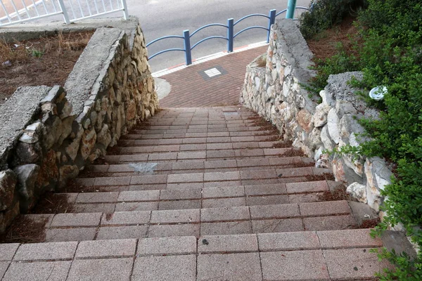 Escada Consiste Uma Série Passos Para Levantar Abaixar — Fotografia de Stock