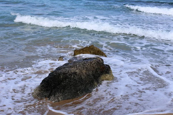 Côte Mer Méditerranée Nord Israël — Photo