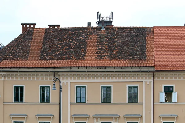 Ljubljana Slovenya Başkenti Şehir Kiremitli Çatıları — Stok fotoğraf