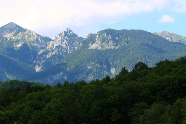 Juliska Alperna Bergskedja Sporre Alperna Ligger Den Slovenska Regionen Kraina — Stockfoto