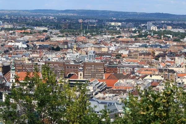 Colline Gellrt Vous Pouvez Voir Danube Budapest Capitale Hongrie — Photo