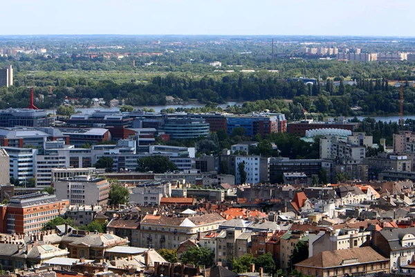 Colline Gellrt Vous Pouvez Voir Danube Budapest Capitale Hongrie — Photo