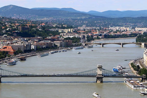 Colline Gellrt Vous Pouvez Voir Danube Budapest Capitale Hongrie — Photo