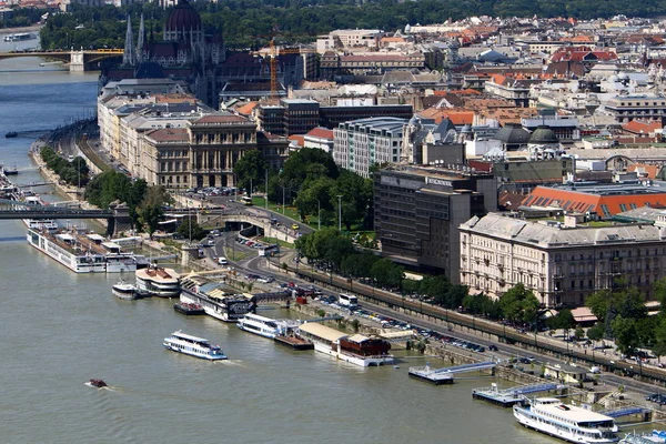 Colline Gellrt Vous Pouvez Voir Danube Budapest Capitale Hongrie — Photo