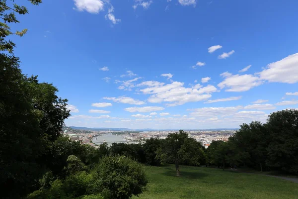 Gellrt Hill You Can See Danube Budapest Capital Hungary — Stock Photo, Image