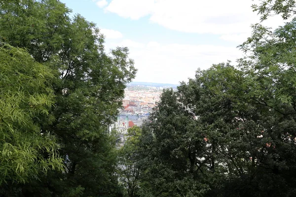 Gellrt Hill You Can See Danube Budapest Capital Hungary — Stock Photo, Image