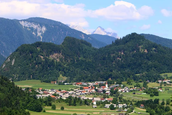 Der Ausgeblutete See Liegt Fuße Der Alpen Slowenischen Triglav Nationalpark — Stockfoto