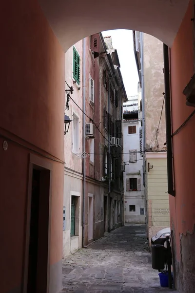 Piran Een Stad Slovenië Het Schiereiland Van Istrië Aan Adriatische — Stockfoto