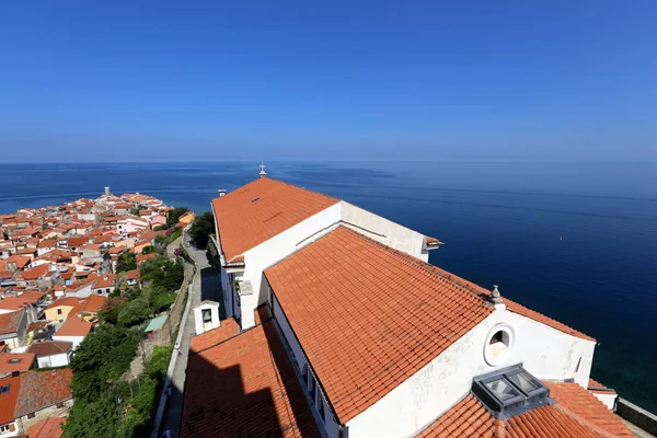 Piran Město Slovinsku Poloostrově Istrie Pobřeží Jaderského Moře — Stock fotografie