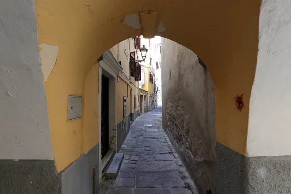 Piran Een Stad Slovenië Het Schiereiland Van Istrië Aan Adriatische — Stockfoto