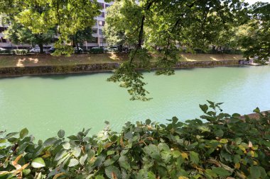 Merkezi Ljubljana, Slovenya başkenti Ljubljanica nehir akar 