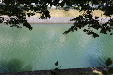 Merkezi Ljubljana, Slovenya başkenti Ljubljanica nehir akar 