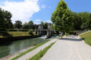 Merkezi Ljubljana, Slovenya başkenti Ljubljanica nehir akar 