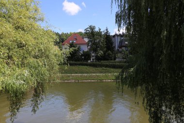 Merkezi Ljubljana, Slovenya başkenti Ljubljanica nehir akar 