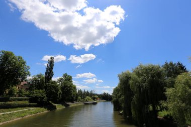 Merkezi Ljubljana, Slovenya başkenti Ljubljanica nehir akar 