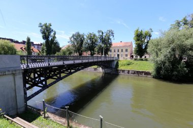 Merkezi Ljubljana, Slovenya başkenti Ljubljanica nehir akar 