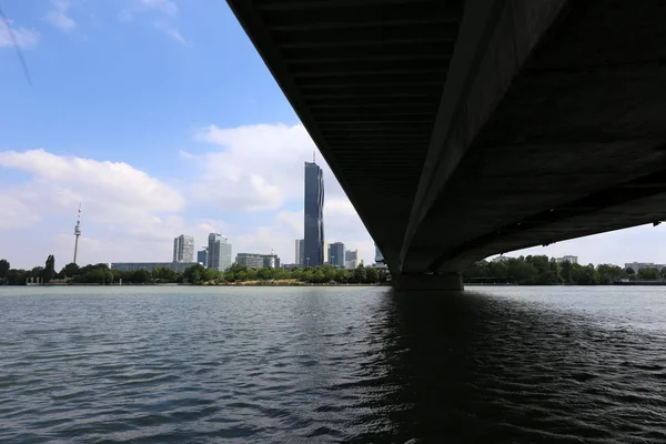 Viejo Danubio Viena Capital Austria — Foto de Stock