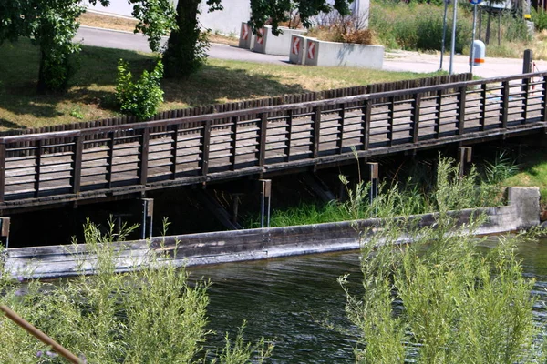 Die Alte Donau Wien Der Hauptstadt Österreichs — Stockfoto