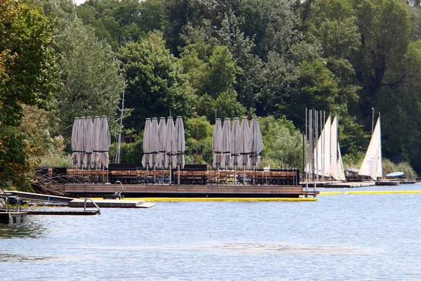 Die Alte Donau Wien Der Hauptstadt Österreichs — Stockfoto