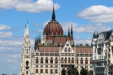 Budapeşte Macaristan, Tuna Nehri kıyısında bir şehir başkentidir 