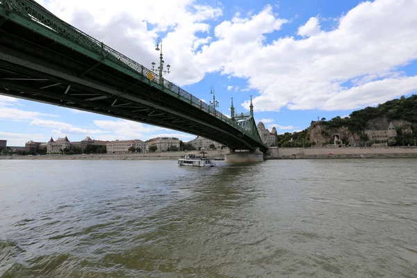 Budapest Столицею Угорщини Місто Березі Дунаю — стокове фото