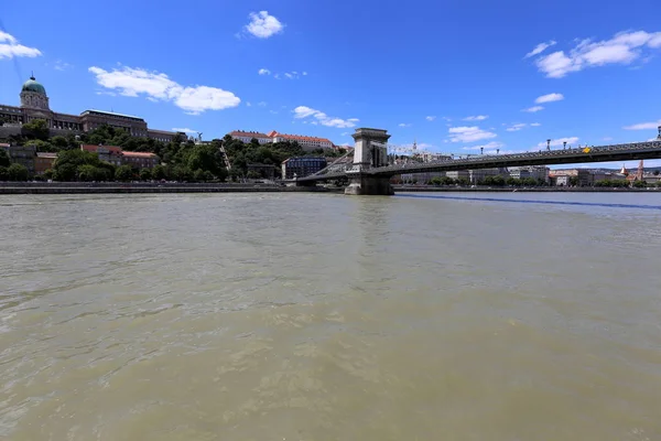 Budapest Столицею Угорщини Місто Березі Дунаю — стокове фото