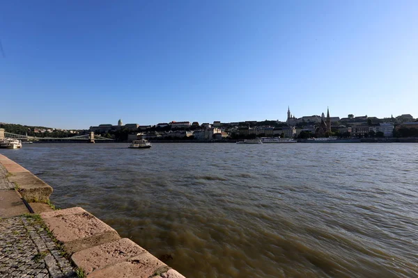 Budapeşte Macaristan Tuna Nehri Kıyısında Bir Şehir Başkentidir — Stok fotoğraf