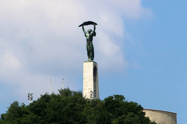 Budapest Ist Die Hauptstadt Von Ungarn Einer Stadt Ufer Der — Stockfoto