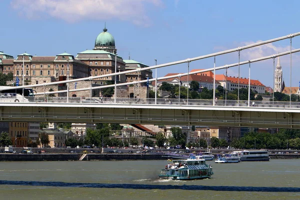 Budapest Столицею Угорщини Місто Березі Дунаю — стокове фото