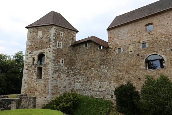 Ljubljanas Slott Ligger Medeltida Fästning Kulle Med Utsikt Över Staden — Stockfoto