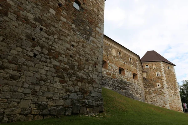 Die Burg Von Ljubljana Ist Eine Mittelalterliche Festung Auf Einem — Stockfoto