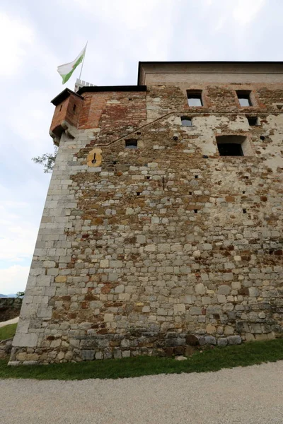 Castillo Liubliana Una Fortaleza Medieval Una Colina Con Vistas Ciudad — Foto de Stock