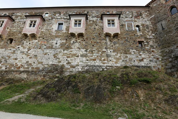 Ljubljana Castle Slovenya Ljubljana Şehir Bakan Bir Tepe Üzerinde Ortaçağ — Stok fotoğraf