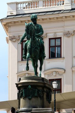 Viyana, Avusturya başkenti sokaklarında yürümek 