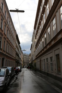 Viyana, Avusturya başkenti sokaklarında yürümek 