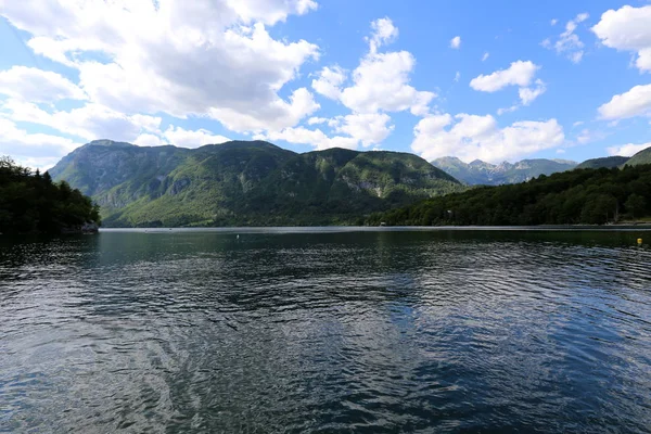 Rive Lac Montagne Pied Des Alpes Dans Parc National Triglav — Photo