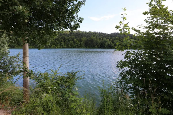 Rive Lac Montagne Pied Des Alpes Dans Parc National Triglav — Photo