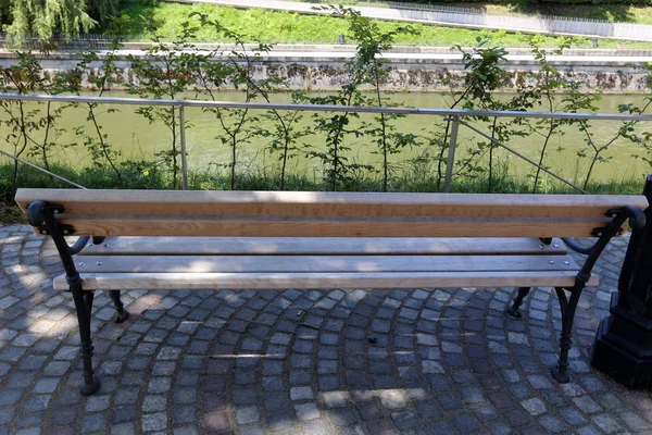 Banc Pour Repos Trouve Dans Parc Ouvert Dans Nord Israël — Photo