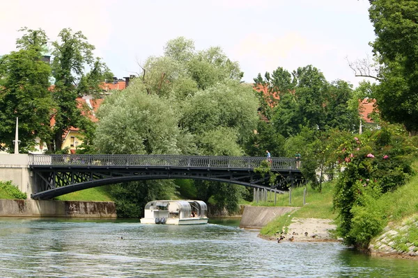 Most Sztuczne Struktury Wzniesiony Nad Przeszkodą — Zdjęcie stockowe