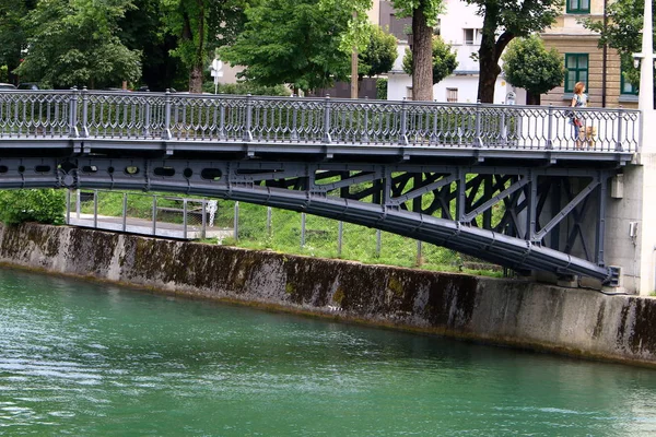Híd Egy Mesterséges Szerkezet Felett Akadályt Emelt — Stock Fotó