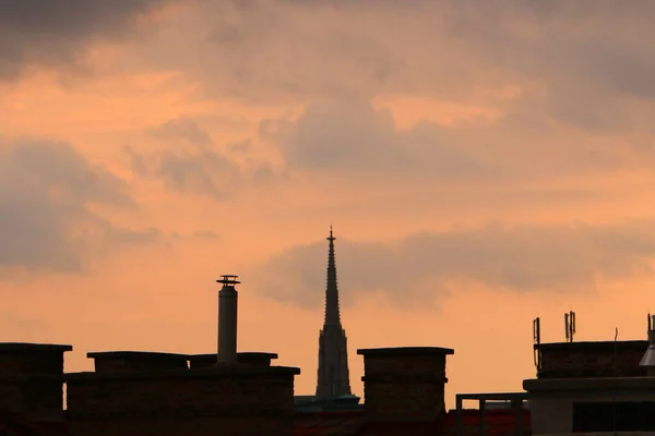 Cielo Mañana Sobre Ciudad Liubliana Capital Eslovenia —  Fotos de Stock