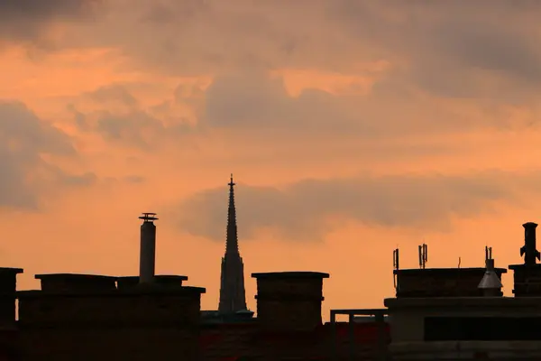 Cielo Mañana Sobre Ciudad Liubliana Capital Eslovenia —  Fotos de Stock