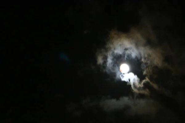 Eclipse Lunar Ocorre Quando Lua Entra Cone Sombra Lançada Pela — Fotografia de Stock