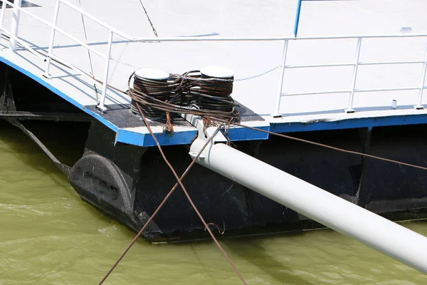 Berth Banks Danube River Place Mooring Boats Boats — Stock Photo, Image