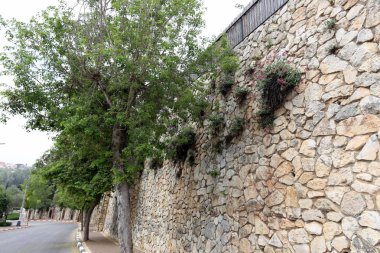 taş ve beton eski bir kale duvarına ortress 