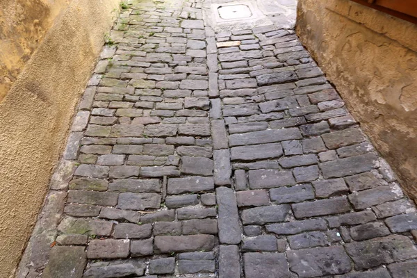 Bürgersteig Eine Straße Für Fußgänger Der Bürgersteig Ist Nur Für — Stockfoto