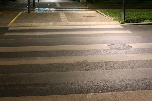 Bürgersteig Eine Straße Für Fußgänger Der Bürgersteig Ist Nur Für — Stockfoto