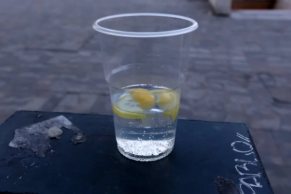 Table Glass Water Glass — Stock Photo, Image