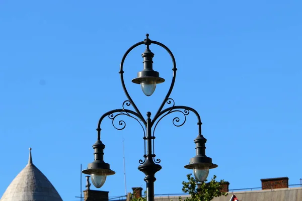 Lâmpada Rua Fonte Luz Artificial Portátil Estacionária — Fotografia de Stock