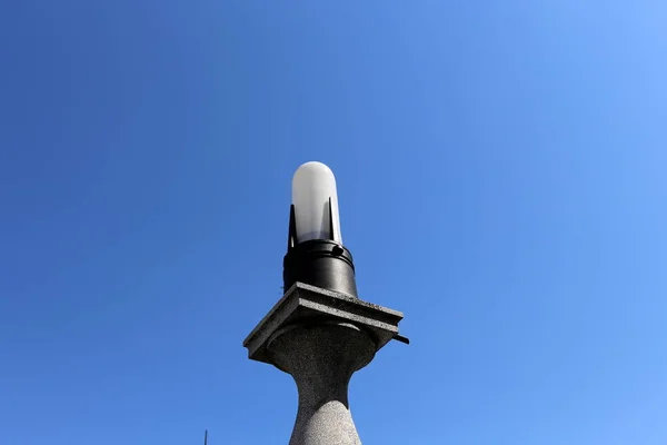 Lâmpada Rua Fonte Luz Artificial Portátil Estacionária — Fotografia de Stock